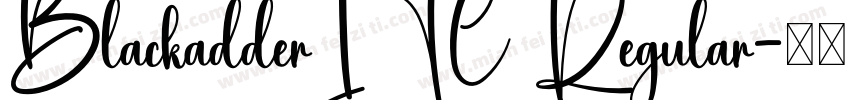 BlackadderITC Regular字体转换